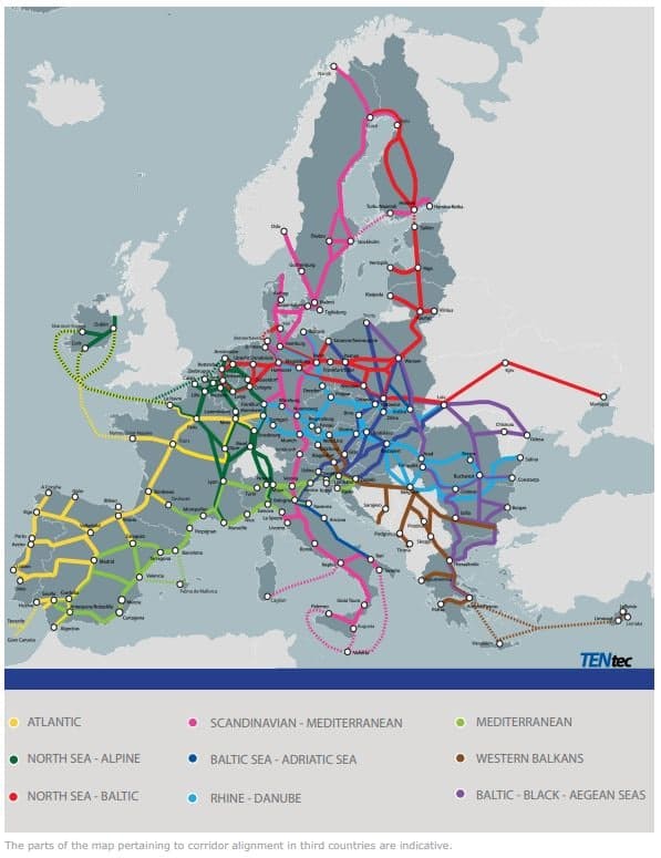 ЄК приєднала українські логістичні шляхи до Транс’європейської транспортної мережі