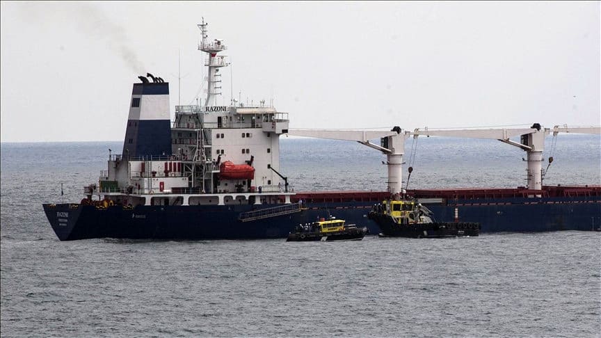 Перше судно «зернового коридору», яке не прийняв Ліван, розвантажують у Туреччині, також очікуються два судна на прибуття