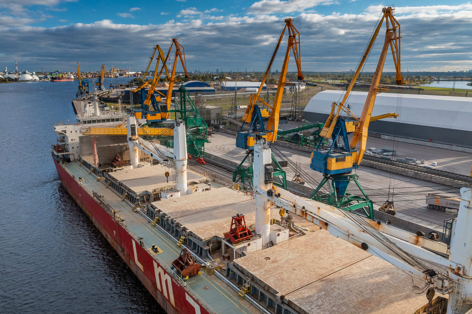 У Латвійському порту введуть в експлуатацію додаткові потужності для перевалки зернових з України