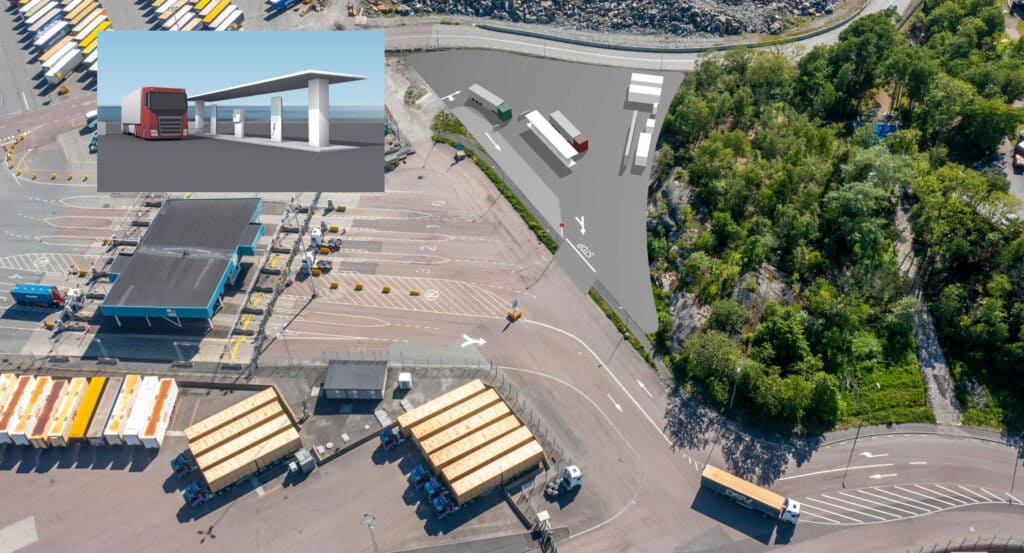 У порту Гетеборг відкрили першу в Скандинавії зарядну станцію для вантажних електромобілів